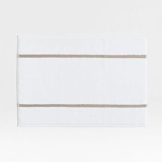 Tuxedo Stripe Organic Cotton Bath Mat