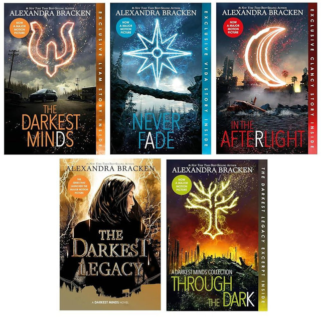 The Darkest Minds Series 5 Books Set – Darkest Minds, Never Fade, In the Afterlight, The Darkest Legacy, and Through the Dark