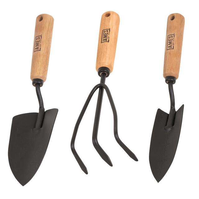 3 Piece Wood Handle Hand Tool Kit - AMES