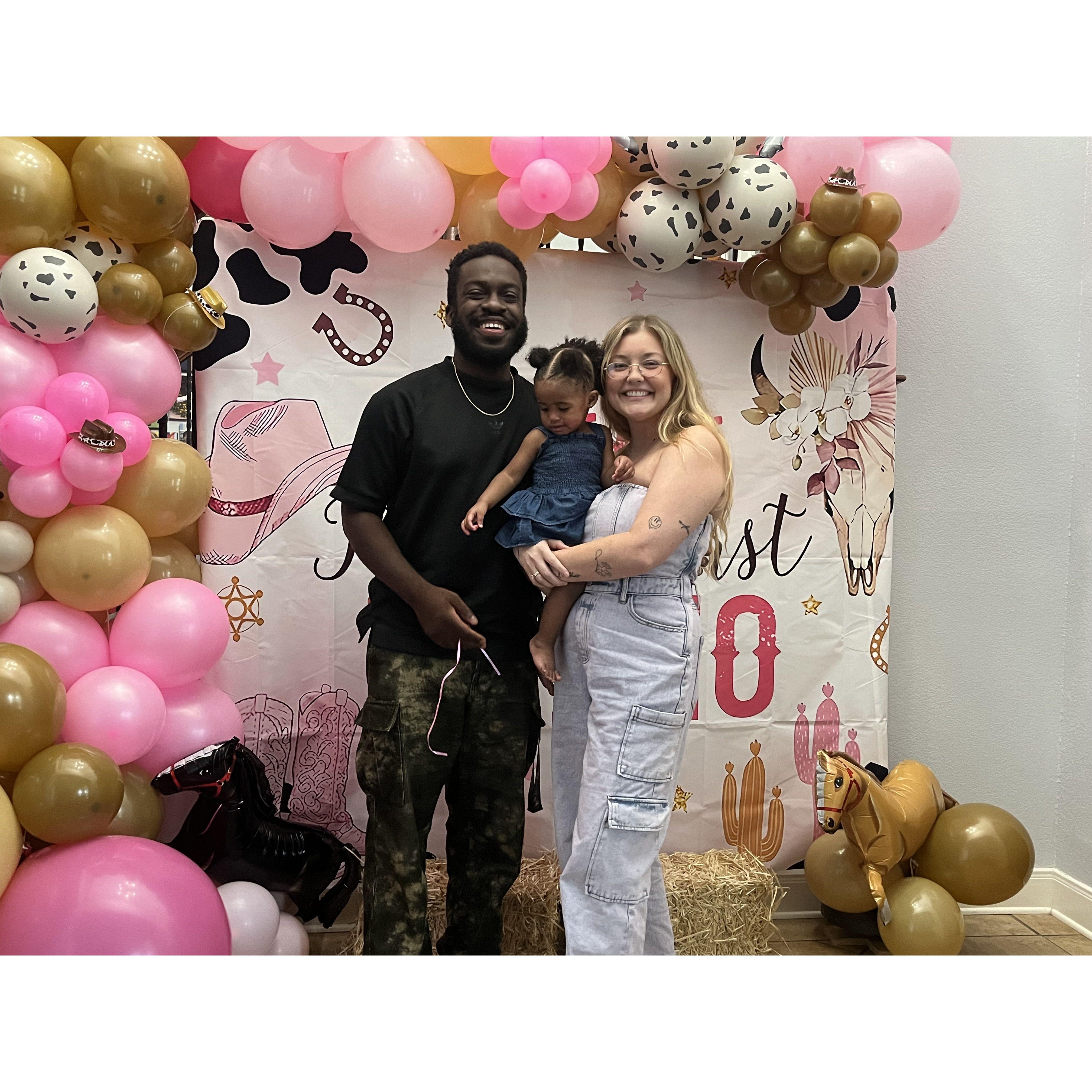 We celebrated our goddaughter turning 1!