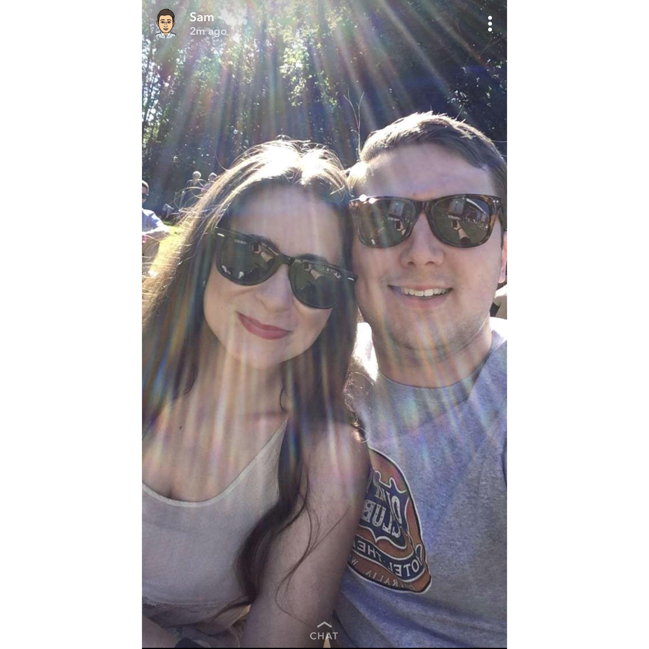 Waiting for Father John Misty at Edgefield!