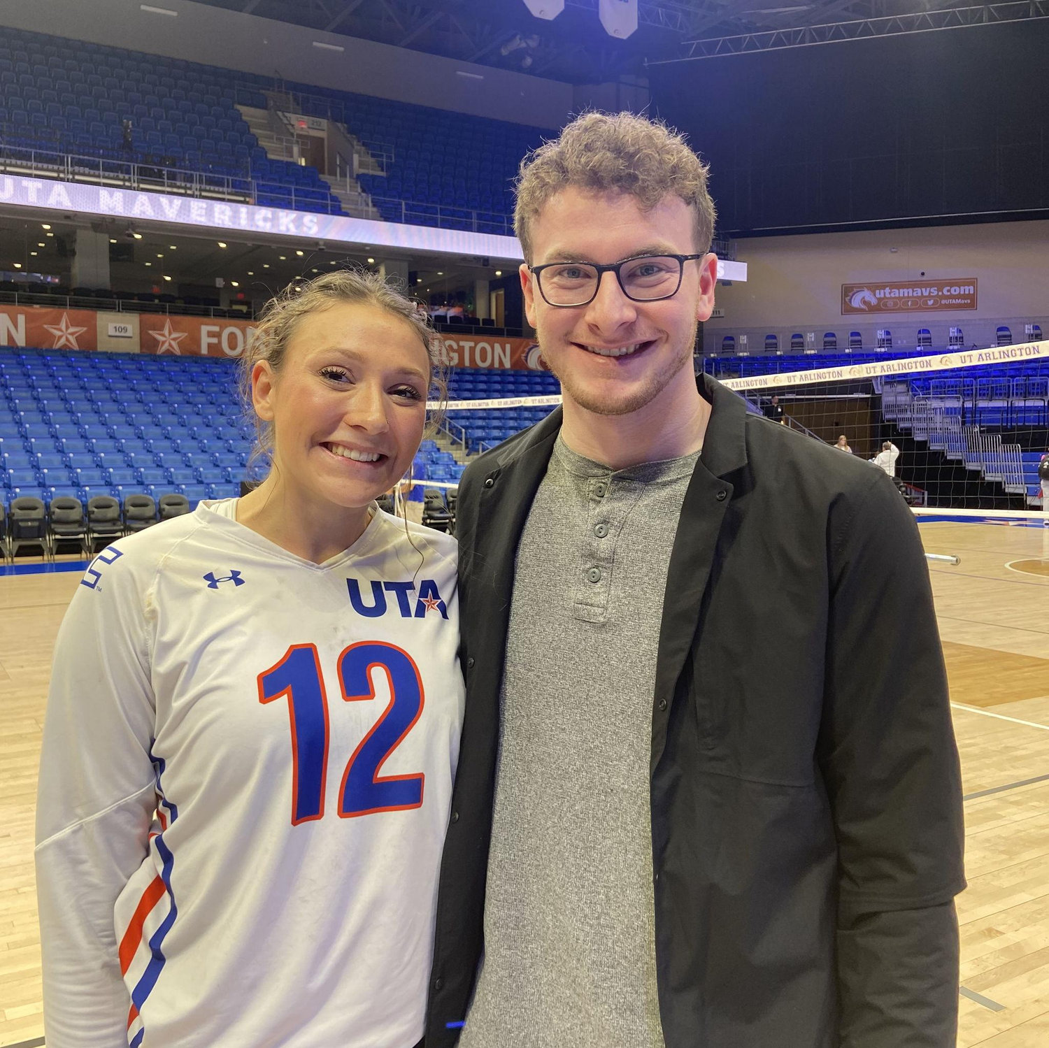 November 12th, 2022- UTA Volleyball Senior Night! Cam went to every home game since we started dating and even first met Anita at a game.