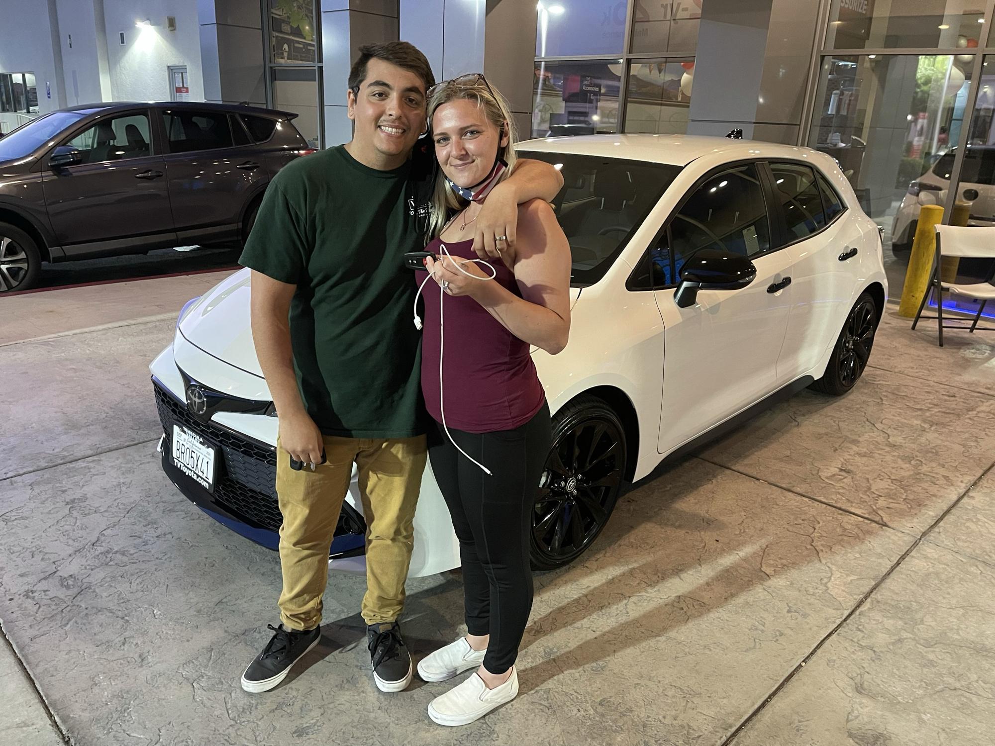 When I got my first new car (that got totaled lol) 💗
