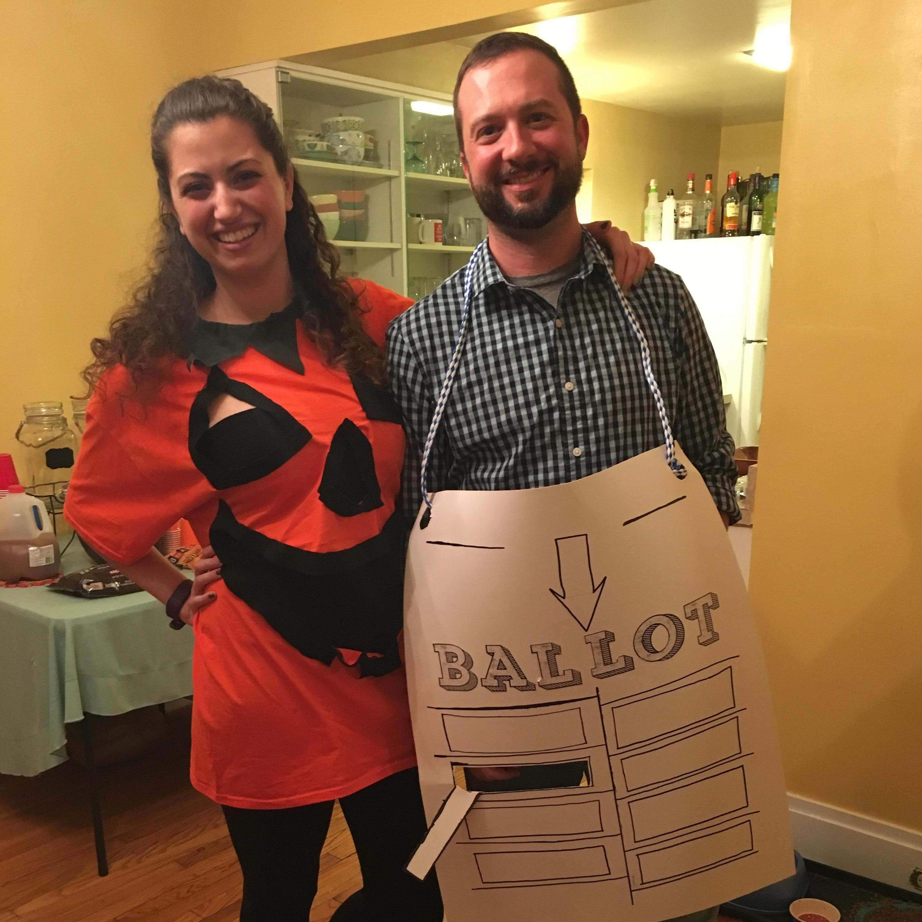 Our first Halloween! The Slutty Pumpkin & Hanging Chad!