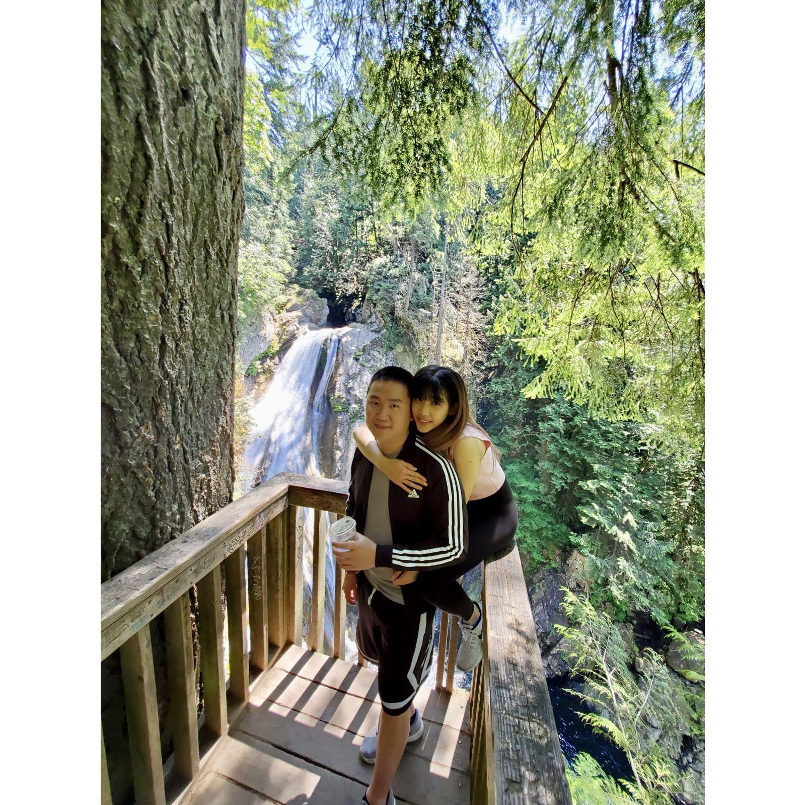 Our first hike together—exploring Twin Falls Trail!