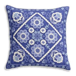 cupcakes and cashmere Blue Frame Decorative Pillow, 16" x 16"