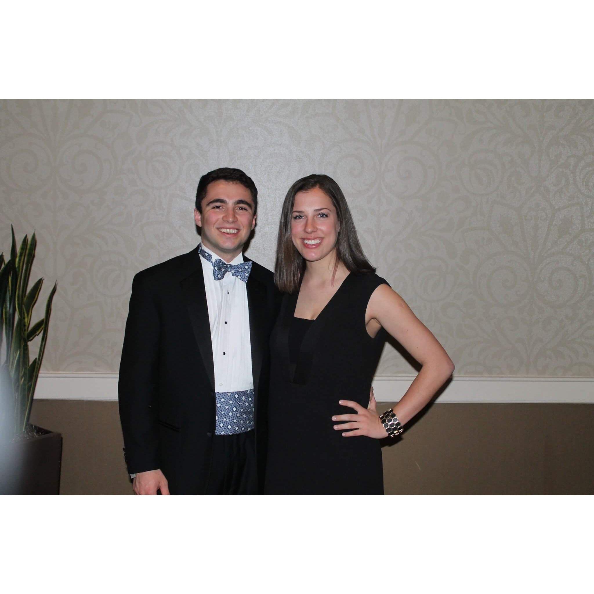 Our first formal event shortly after starting dating, March 2017