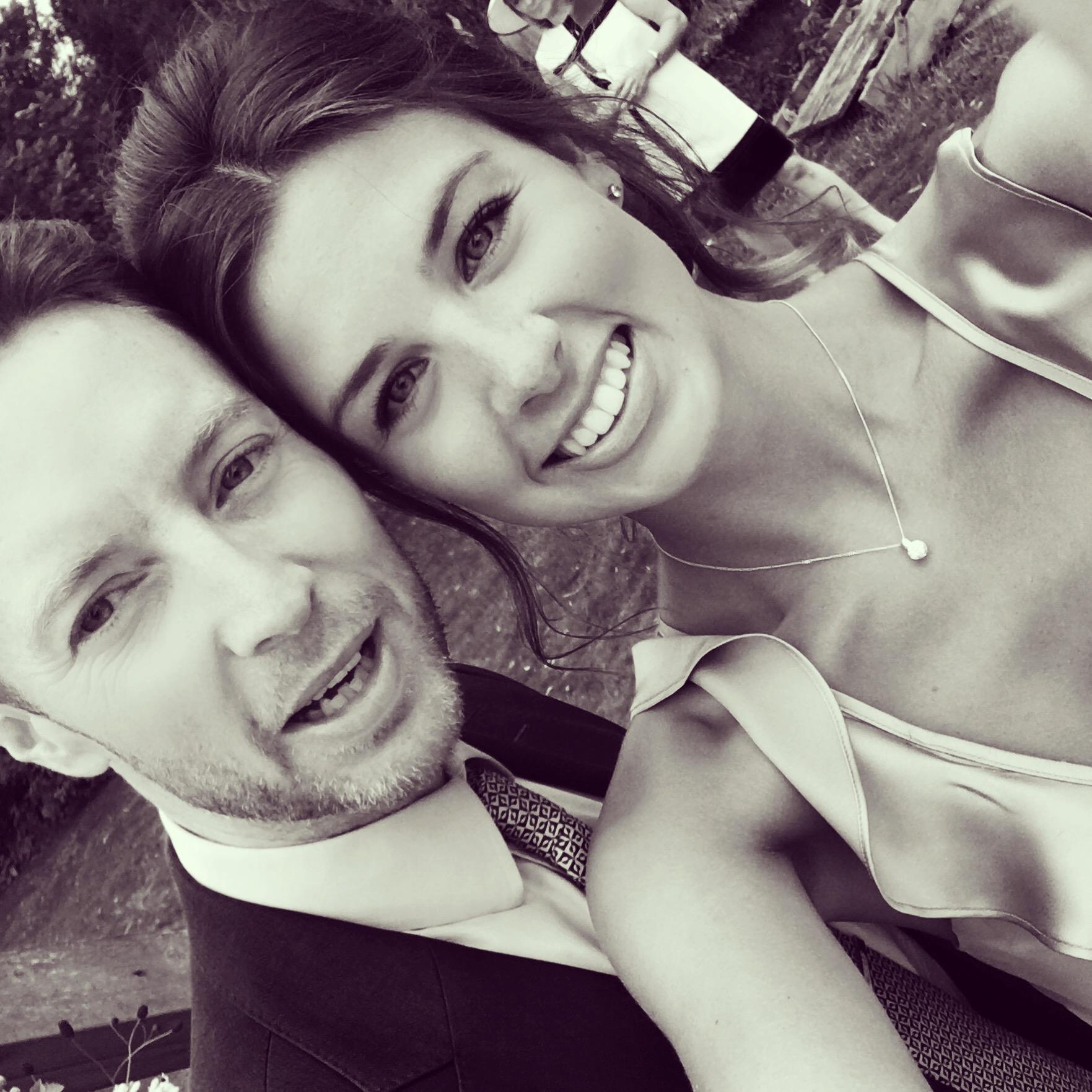 A close up at Joe and Tara's beautiful wedding