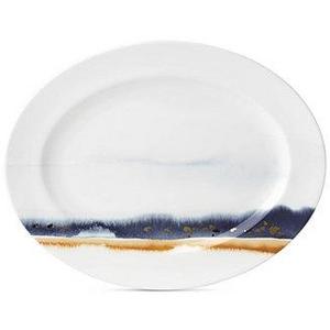 Watercolor Horizons Platter (Blue), Created for Macy's