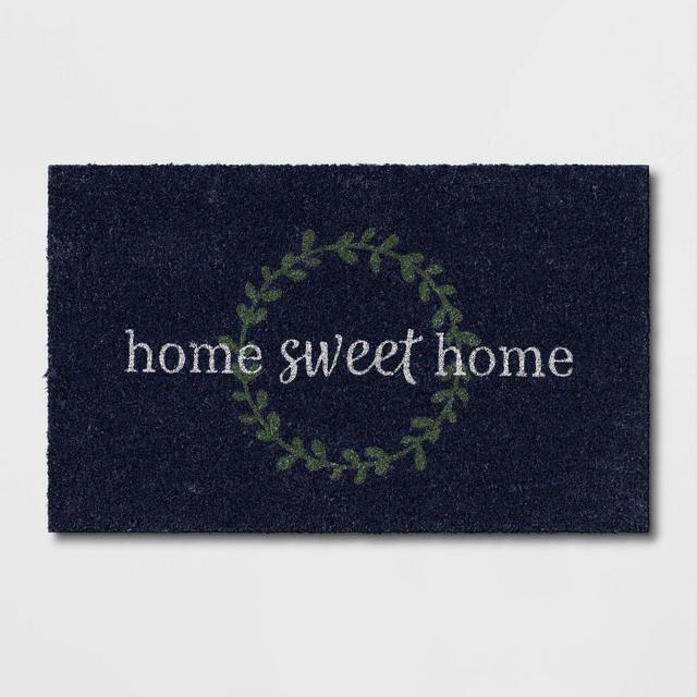 1'6"x2'6" Home Sweet Home Doormat Navy - Threshold™