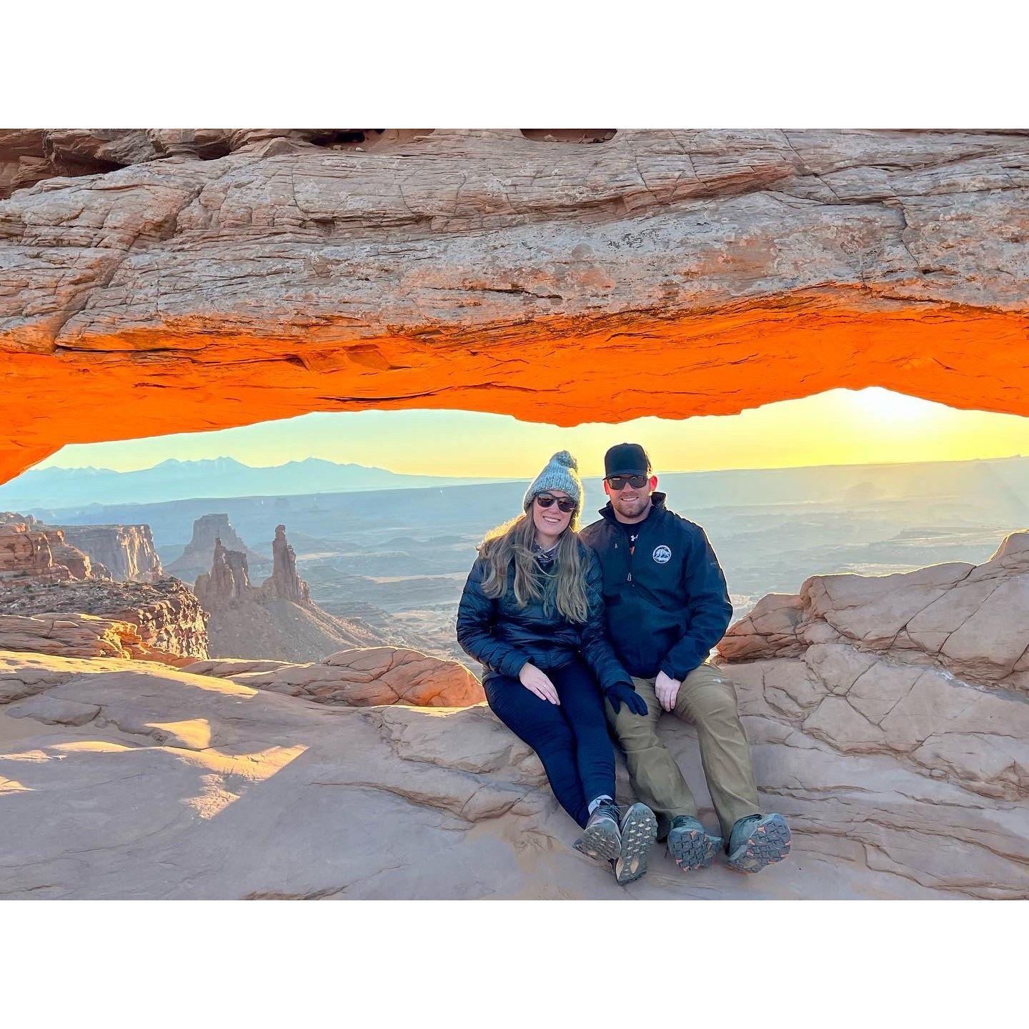 Arches National Park (Utah) at sunrise