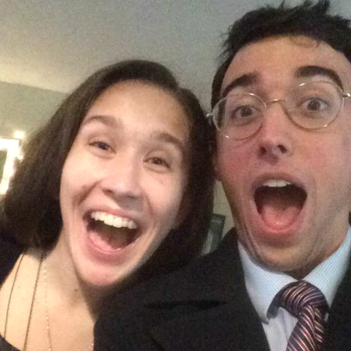 One time we got ALL dressed up - including a borrowed tie from a friend down the street - just to tell TJ about a completely fake wedding we went to. 'Twas a grand ol' time.