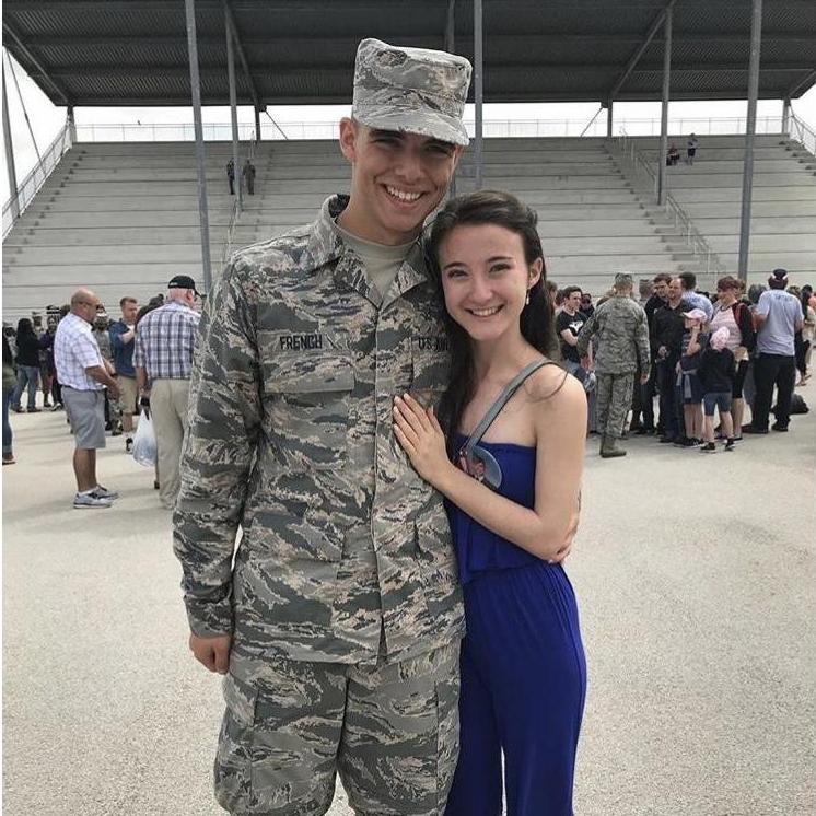 Our first time seeing each other after 6 weeks of communicating solely by letter!