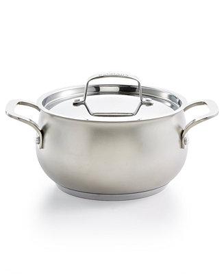 Stainless Steel Sand-Blasted 3-Qt. Soup Pot, Created for Macy's