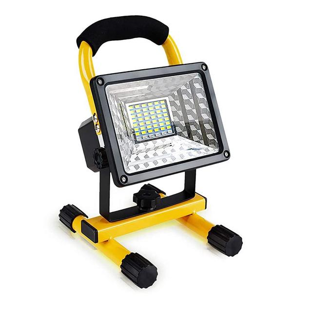 [30W 36LED] Lanfu Portable LED Spotlights Work Light Outdoor Camping Fishing Repairing Lighting, Built-in Rechargeable Lithium Batteries (with 2 USB Ports to Charge Mobile Device and SOS Modes,IP65)