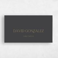 Black Wedding Place Card - Hazeldale