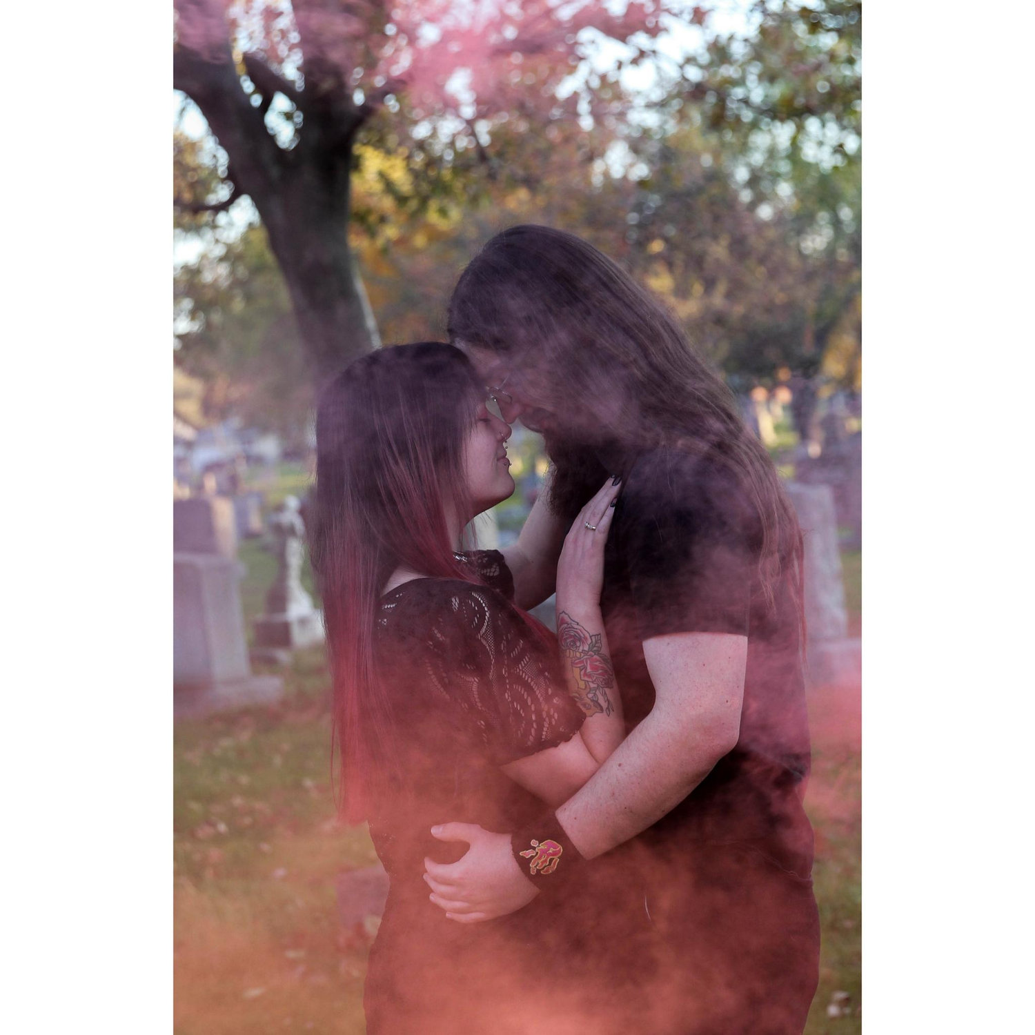 Engagement Photos 🖤
♡Location: Elmlawn Memorial Park
♡Photographer: Alyssa Knowlton, Lyssa Lee Photography