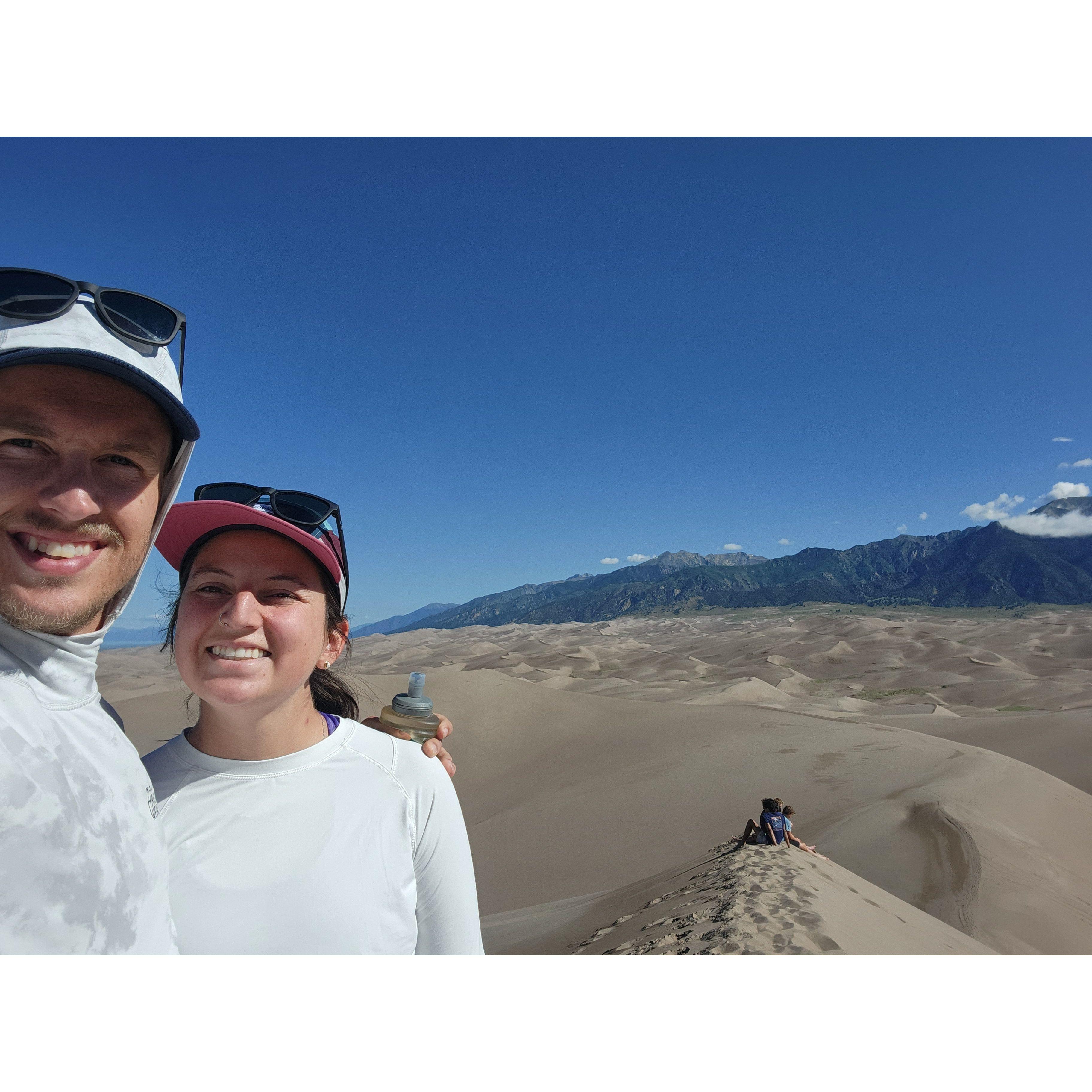 We ran down the dunes and shared lots of giggles in Sand Dunes National Park