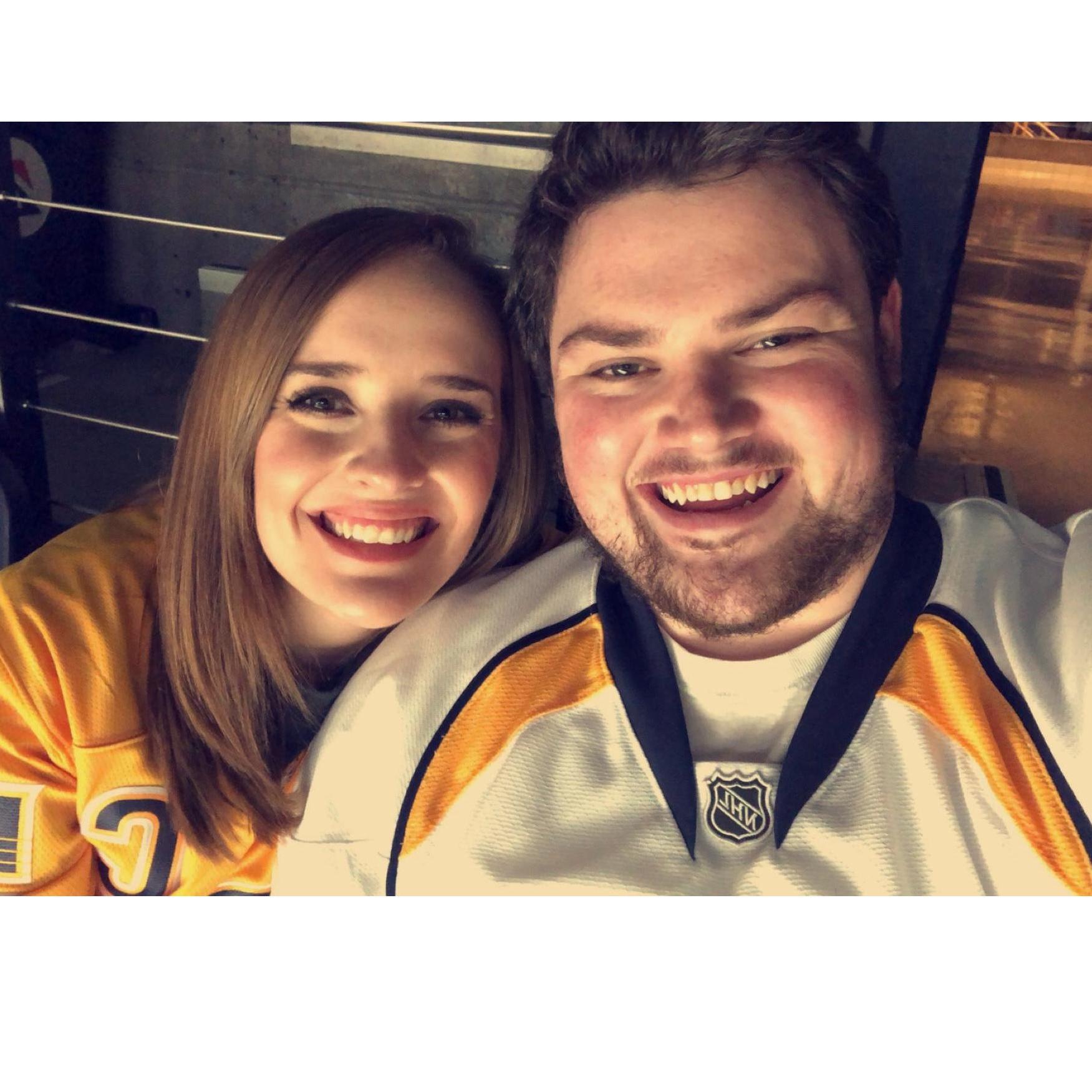 We love attending sporting events. Particularly Nashville Predators games!