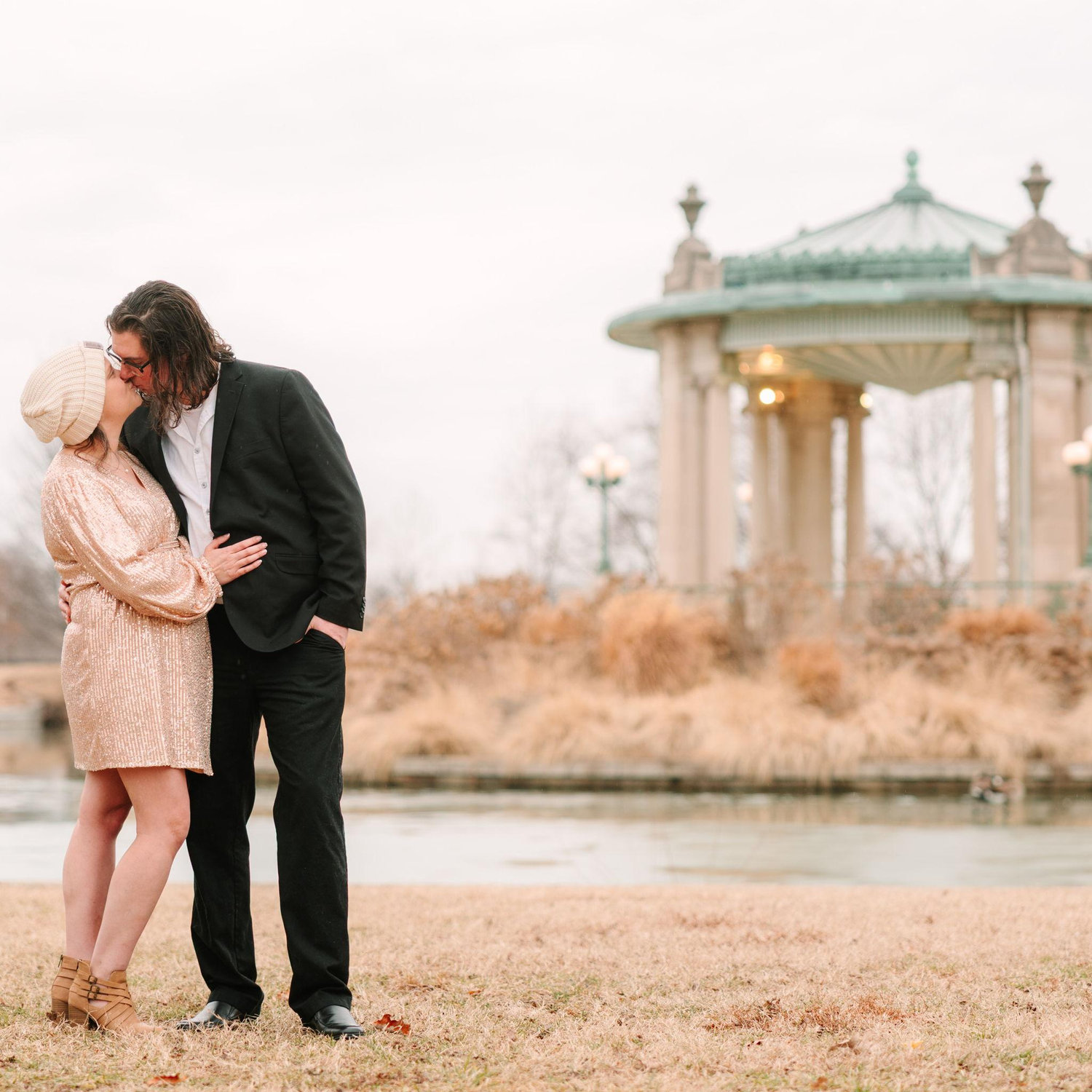Thank you to our wonderful photographer, a close friend, Lauren Schlesselman of Lauren Nicole Imagery for capturing our engagement pictures at the Jewel Box and The Muny in Forest Park!