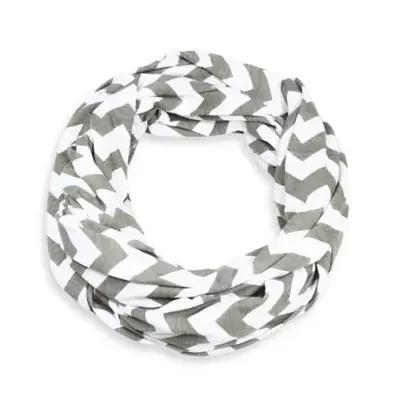 Itzy Ritzy® Nursing Happens™ Infinity Breastfeeding Scarf in White/Taupe