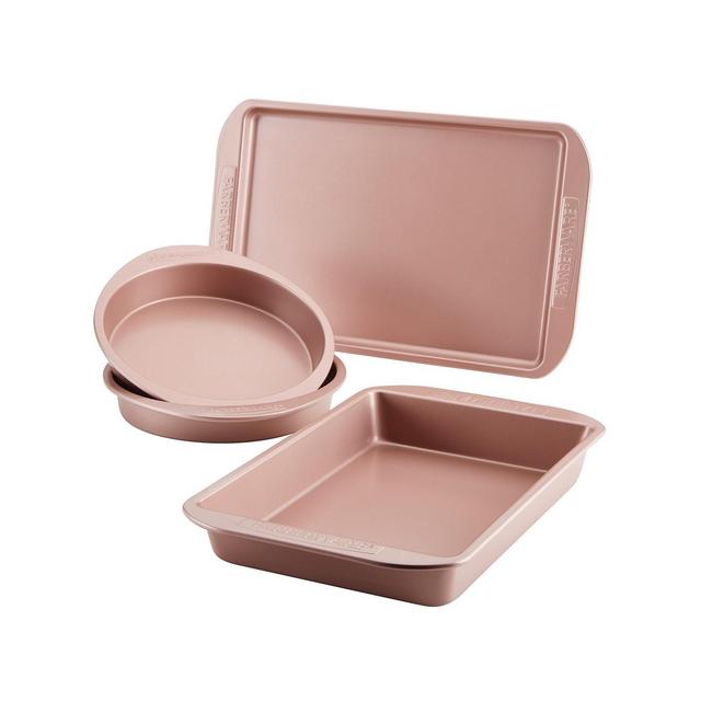 Farberware Nonstick 4-Pc. Bakeware Set, Rose Gold