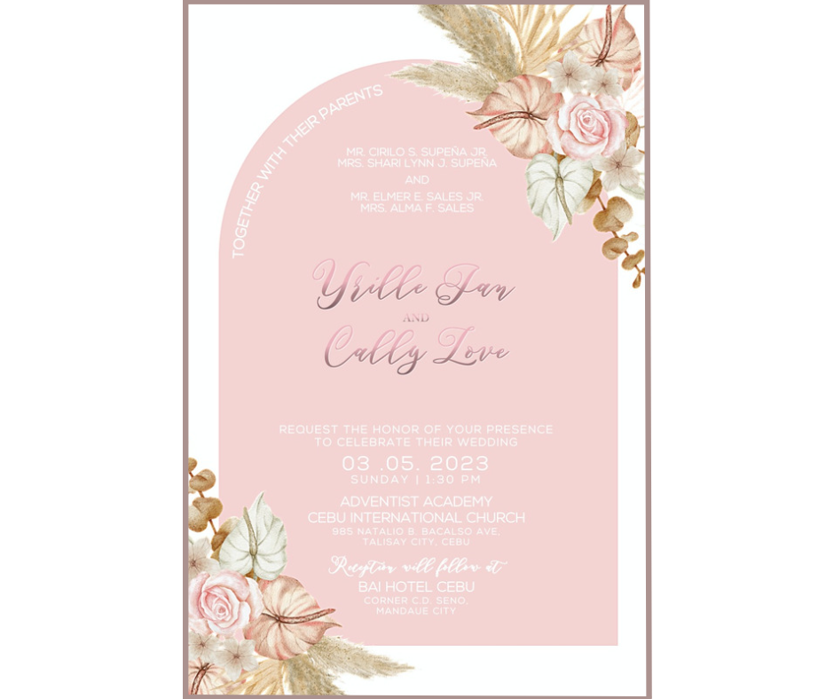 The Wedding Website of Cally Love Sales and Yrille Jan Supeña
