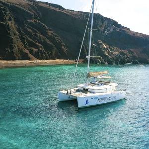 Honeymoon Santorini Sunset Catamaran Cruise for Two