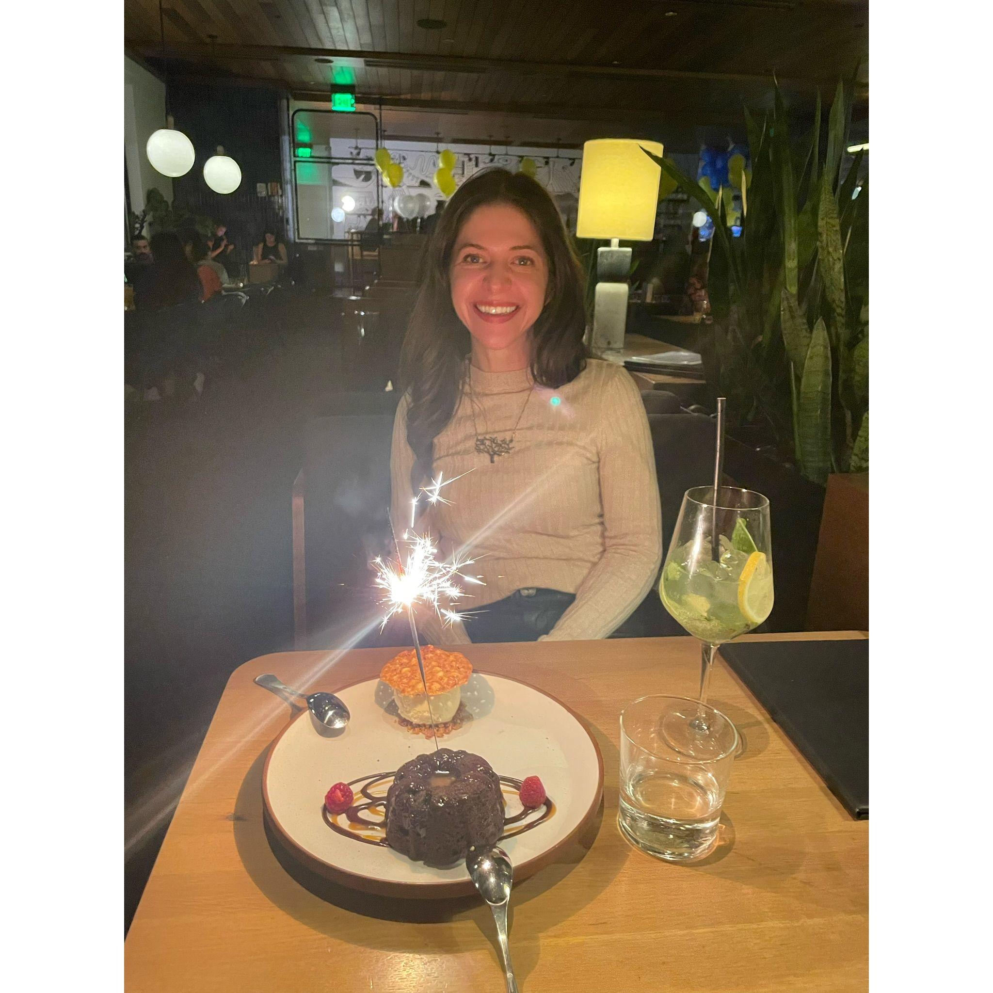 Celebrating Amy's birthday with a spark!