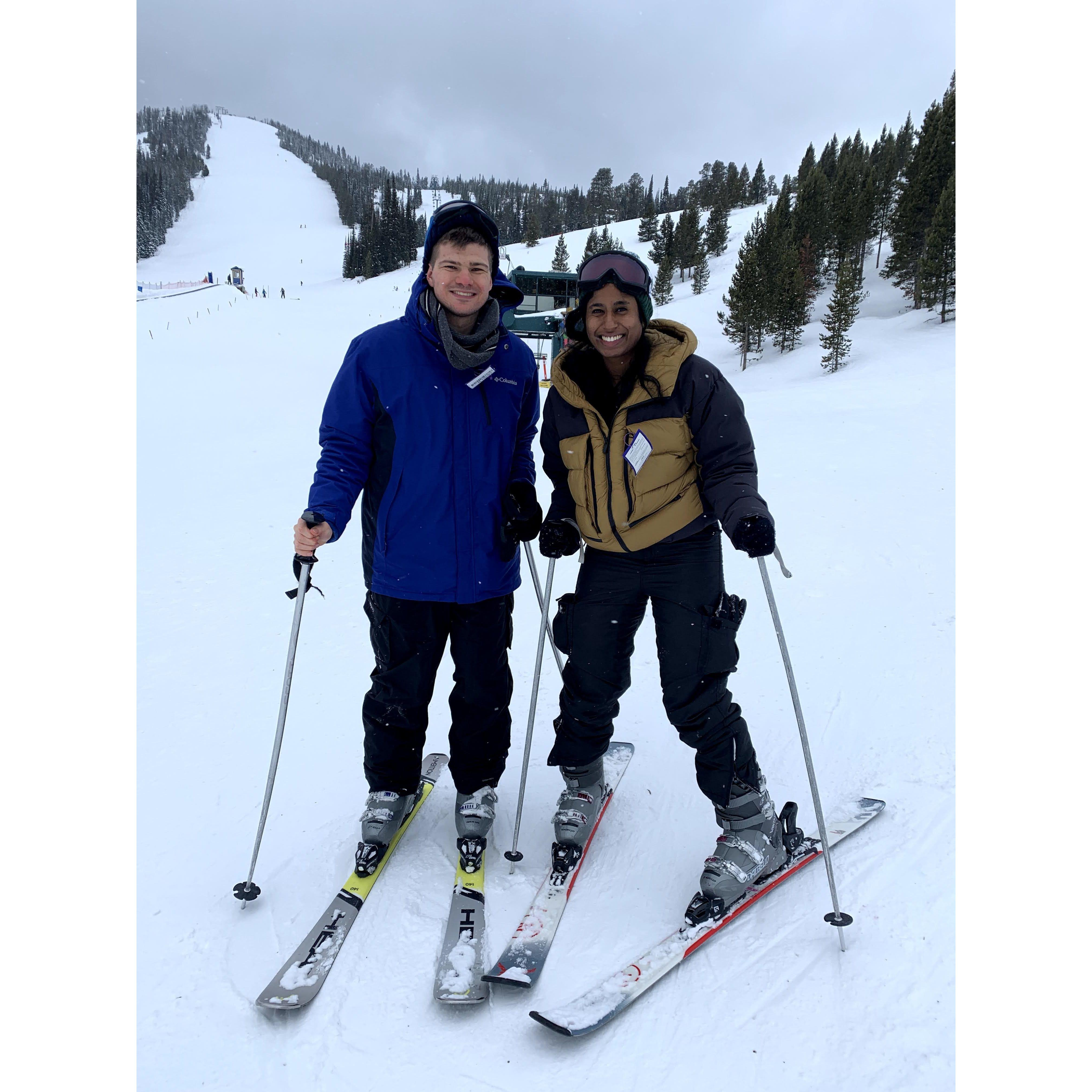 Skiing near Great Falls, MT (Feb 2021)