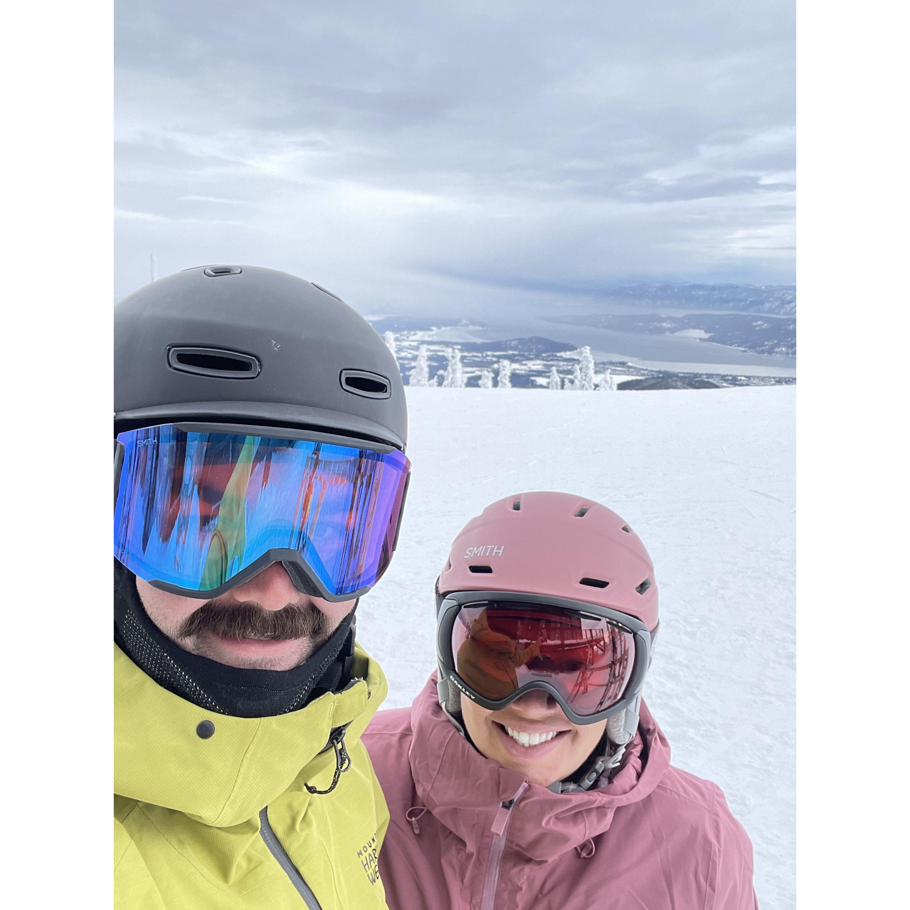 Skiing at Schweitzer