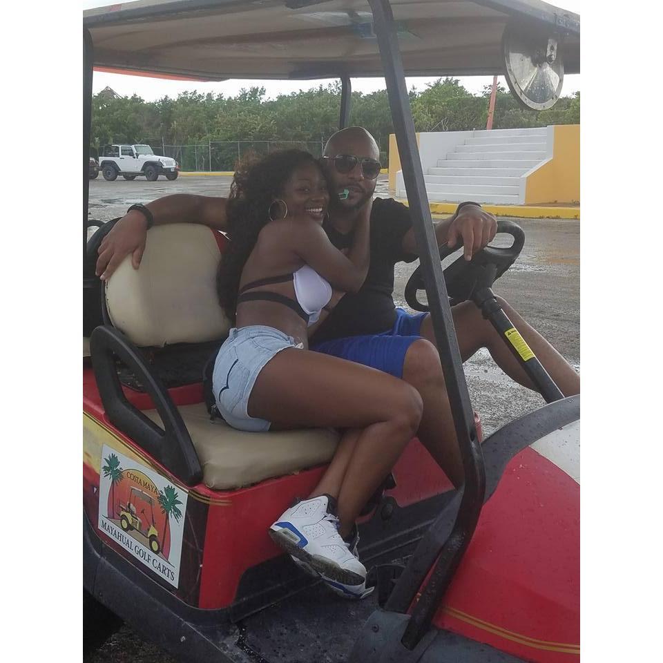 Fun times in Costa Maya, Mexico...golf cart adventure around the island
