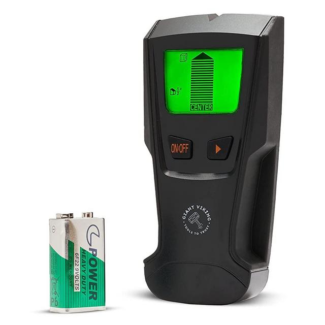 Beam Finder Wall Scanner - Upgraded 5 In 1 Wall Stud Finder Detector Quickly Locates Wood, Metal, Studs, Pipes, Rebar, Joists, Live AC Wires - Large Clear LCD Display That's Easily Readable