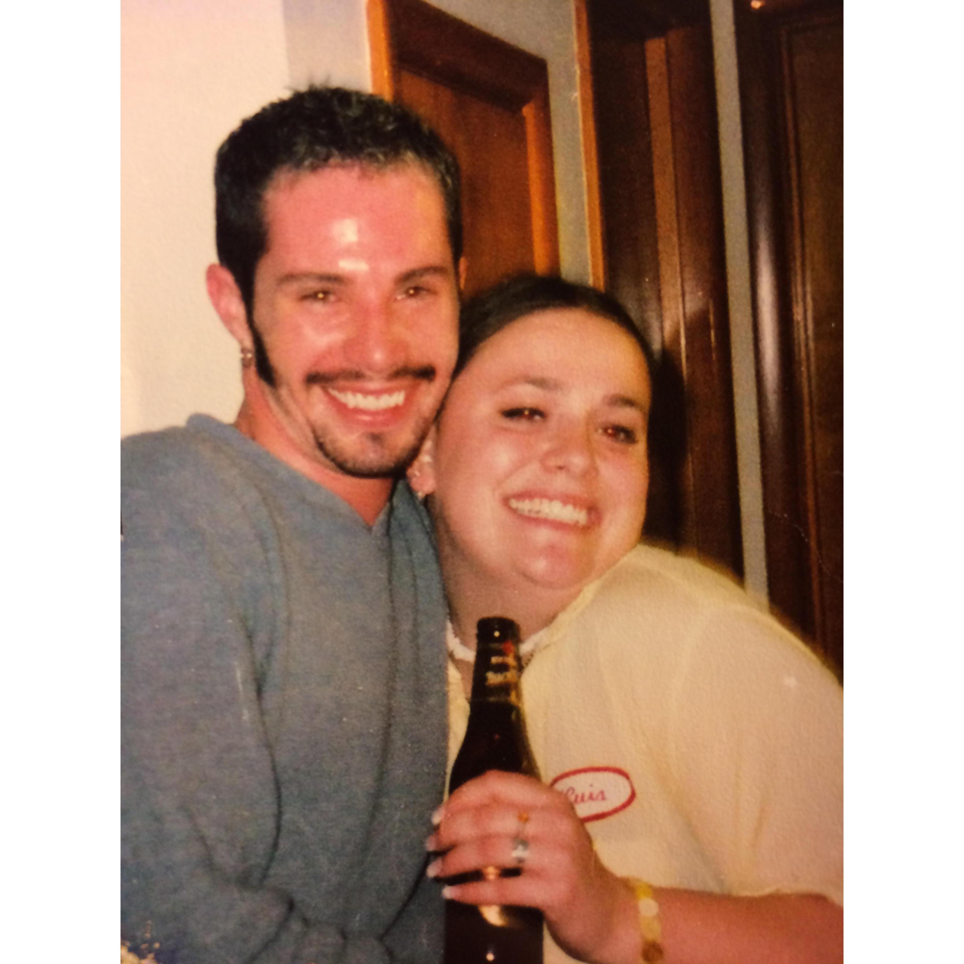 Tyler and I enjoying our favorite Amber bock....just a couple of kids