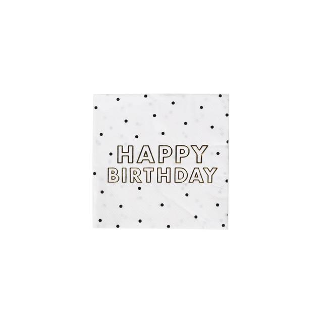 30ct "Happy Birthday" Beverage Napkins - Spritz™