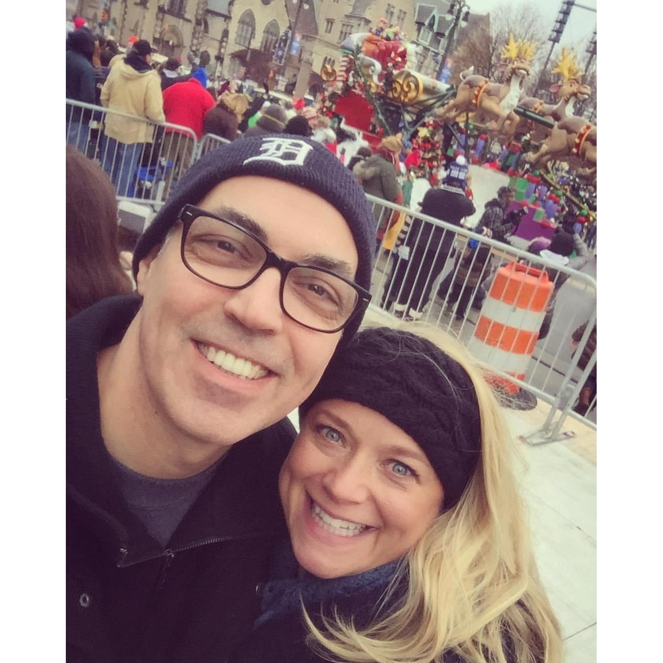 Santa arrives in Detroit at the Thanksgiving Day parade!
