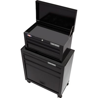 CRAFTSMAN 1000 Series 26.5-in W x 44.25-in H 5 Ball-bearing Steel Tool Chest Combo (Black)