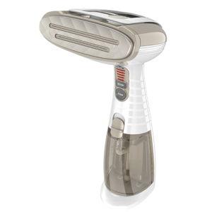 Conair Handheld Garment Steamer for Clothes, Turbo ExtremeSteam 1875W Fabric Steamer, Portable Handheld Design, Strong Penetrating Steam, White/Champagne