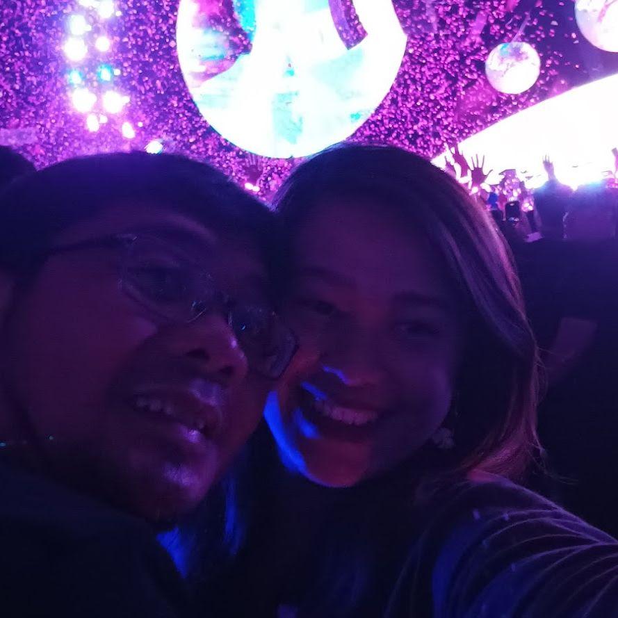 The best concert we've been to - Coldplay!!! "Because of this, I said yes to riding a Z1000 big bike along the expressway!" - Monica