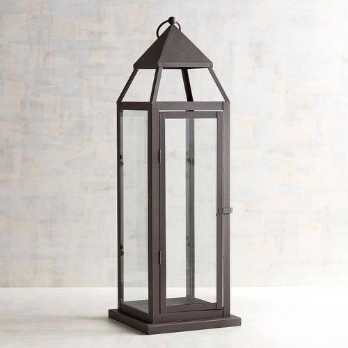 Landen Large Black Metal Lantern