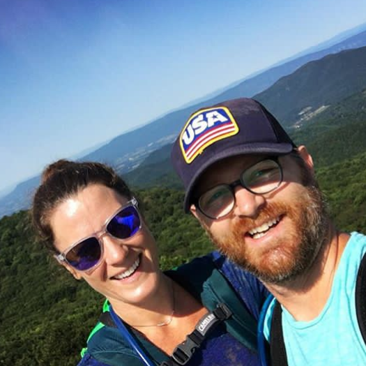 Hiking in Shenadoah National Park just before we said "I love you" for the first time.