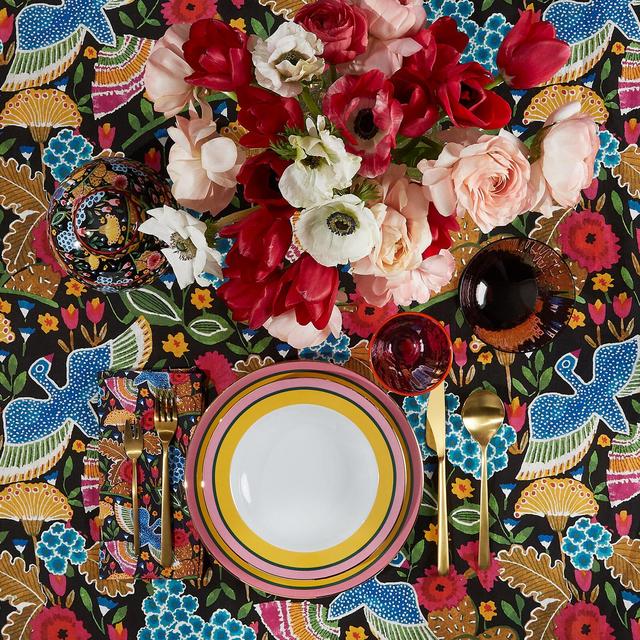 Soup & Dinner Plate Set Rainbow Giallo in Porcelain