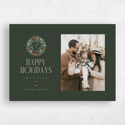 Deep Forest, Green Holiday Card - Pinewood