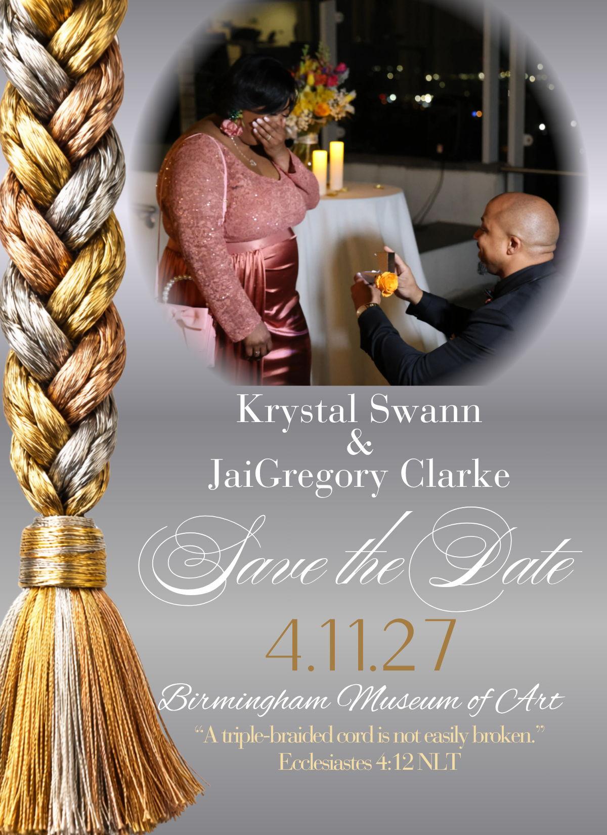 The Wedding Website of Krystal Swann and JaiGregory Clarke