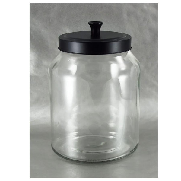Grant Howard 59106 Storage Jar Black Matte Metal Top, 102 oz.