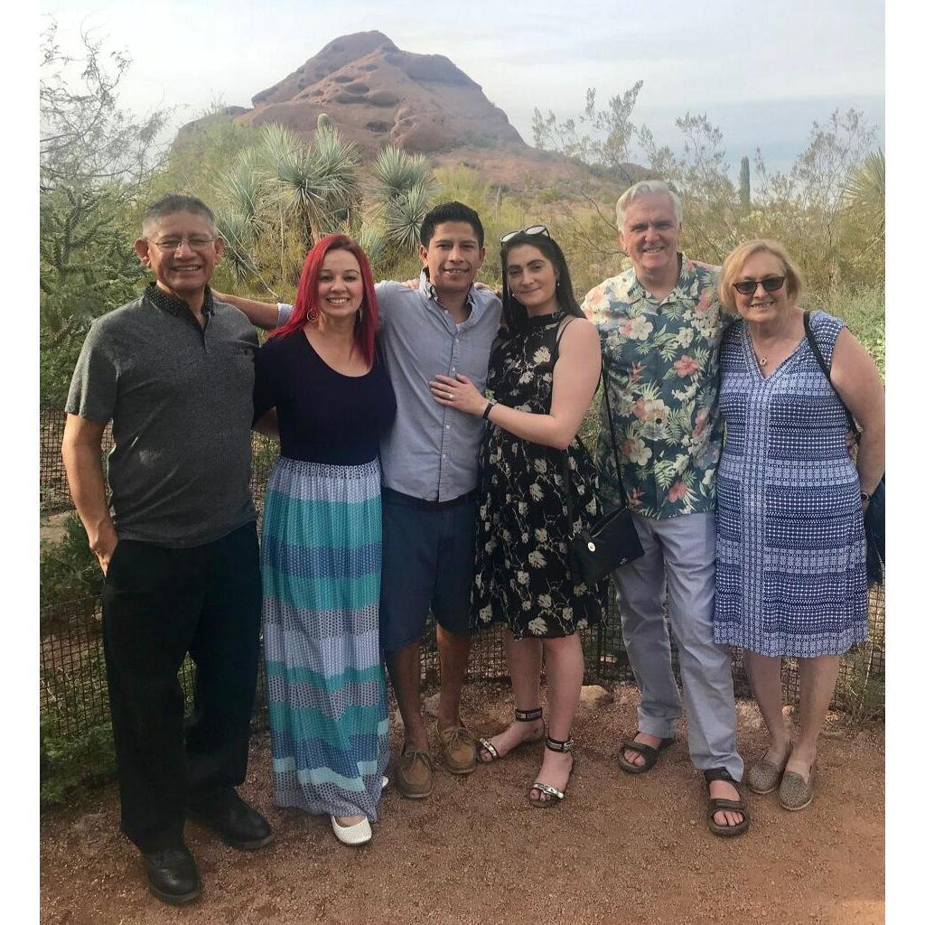 He proposed to me at the desert botanical gardens in Phoenix.