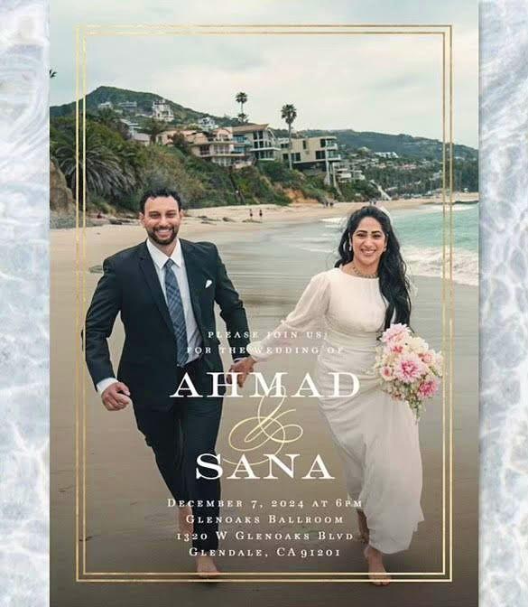 The Wedding Website of Sana Syed and Ahmad Wahid