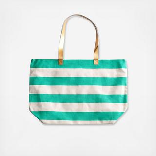 Patio Party Stripes Beach Bag