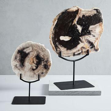 Petrified Wood Object on Stand - Large
