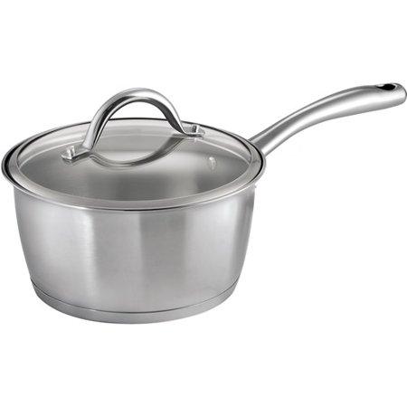 Tramontina 3-Quart Gourmet Tri-Ply Base Sauce Pan with Lid, Stainless Steel